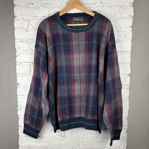 Vintage Croft & Barrow Plaid Sweater